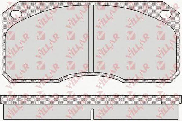 VILLAR 6261144 Комплект гальмівних колодок, дискове гальмо