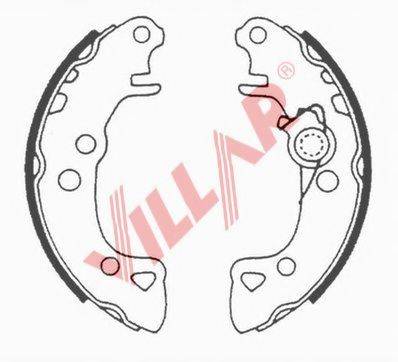 VILLAR 6290518 Комплект гальмівних колодок