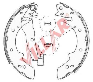 VILLAR 6290523 Комплект гальмівних колодок