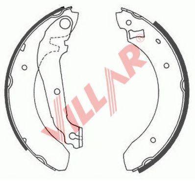 VILLAR 6290535 Комплект гальмівних колодок