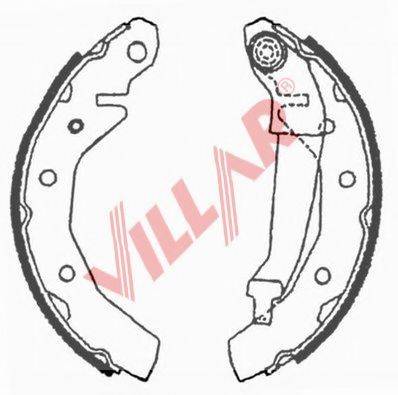 VILLAR 6290710 Комплект гальмівних колодок