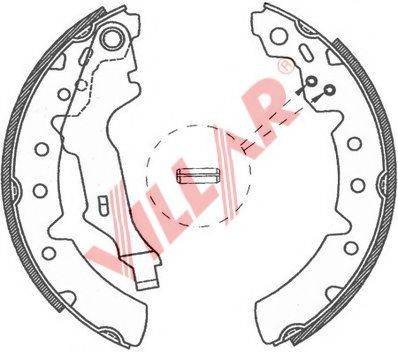 VILLAR 6290778 Комплект гальмівних колодок
