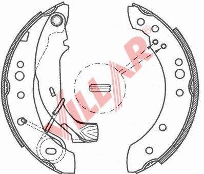 VILLAR 6290785 Комплект гальмівних колодок