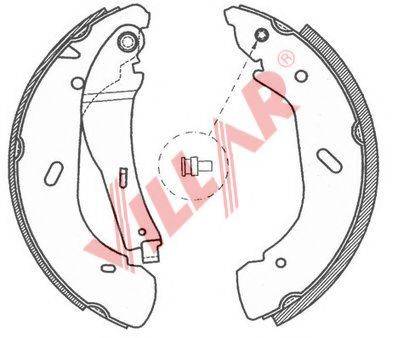VILLAR 6290788 Комплект гальмівних колодок