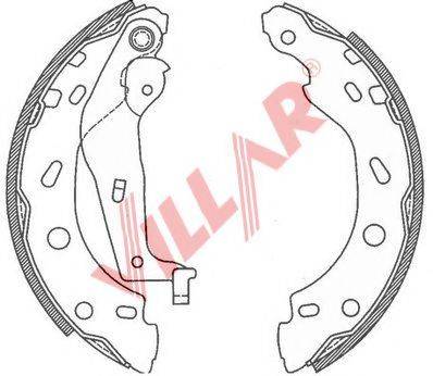 VILLAR 6290792 Комплект гальмівних колодок
