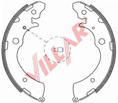 VILLAR 6290803 Комплект гальмівних колодок
