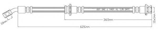 MOTAQUIP LVBH1623 Гальмівний шланг