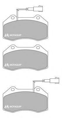 MOTAQUIP LVXL1723 Комплект гальмівних колодок, дискове гальмо