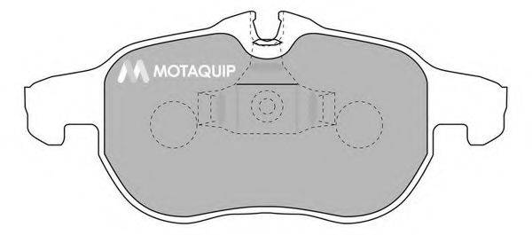 MOTAQUIP LVXL1119 Комплект гальмівних колодок, дискове гальмо