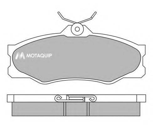 MOTAQUIP LVXL693 Комплект гальмівних колодок, дискове гальмо