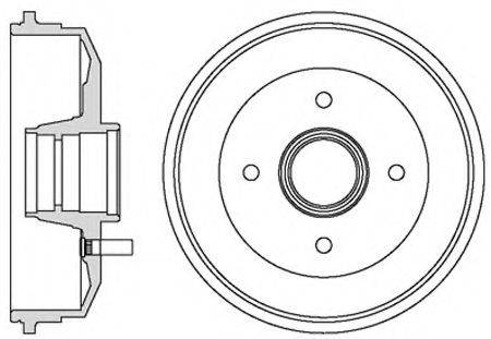 MOTAQUIP VBD668 Гальмівний барабан