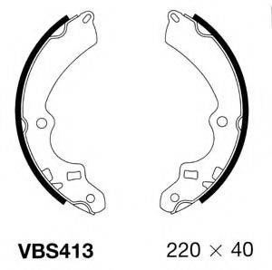 MOTAQUIP VBS413 Комплект гальмівних колодок