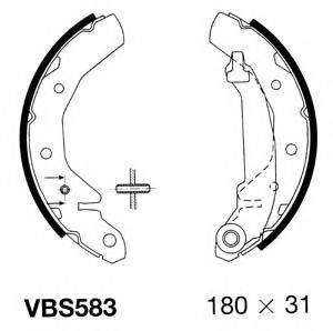 MOTAQUIP VBS583 Комплект гальмівних колодок