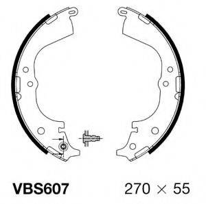 MOTAQUIP VBS607 Комплект гальмівних колодок