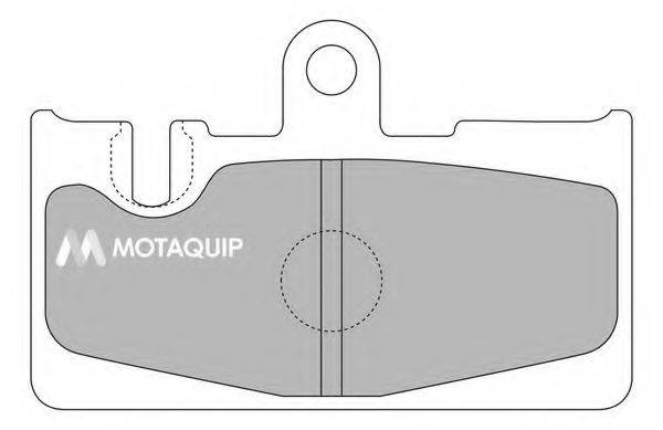 MOTAQUIP LVXL1206 Комплект гальмівних колодок, дискове гальмо