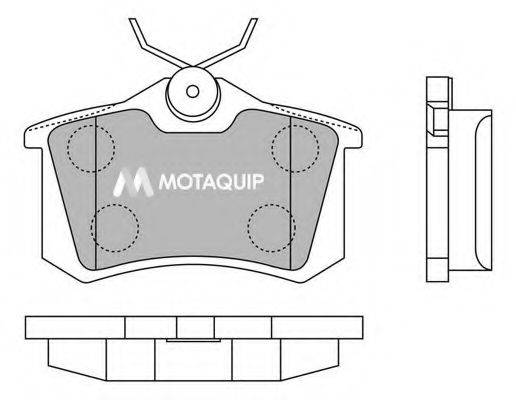 MOTAQUIP LVXL1273 Комплект гальмівних колодок, дискове гальмо