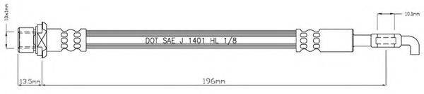 MOTAQUIP VBJ263 Гальмівний шланг