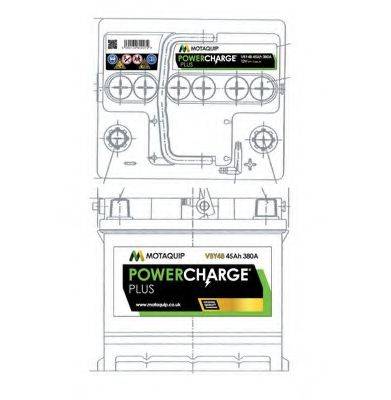 MOTAQUIP VBY48 Стартерна акумуляторна батарея