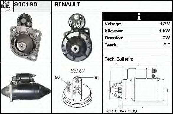 EDR 910190 Стартер