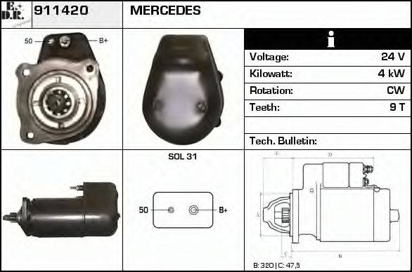 EDR 911420 Стартер