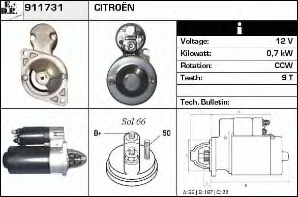 EDR 911731 Стартер