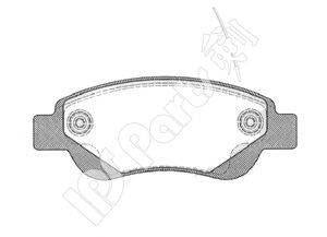 IPS PARTS IBD1274 Комплект гальмівних колодок, дискове гальмо