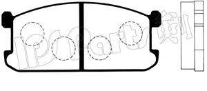 IPS PARTS IBD1508 Комплект гальмівних колодок, дискове гальмо