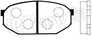 IPS PARTS IBD1520 Комплект гальмівних колодок, дискове гальмо