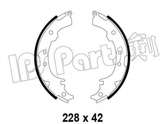 IPS PARTS IBL4297 Гальмівні колодки