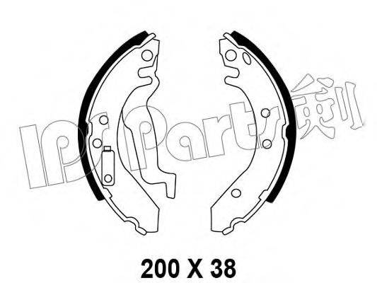 IPS PARTS IBL4410 Гальмівні колодки