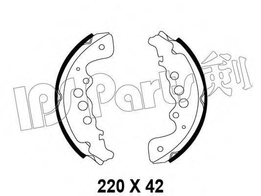 IPS PARTS IBL4818 Гальмівні колодки