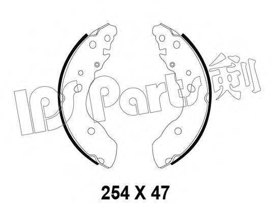 IPS PARTS IBL4894 Гальмівні колодки