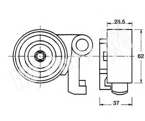 IPS PARTS ITB6233 Пристрій для натягу ременя, ремінь ГРМ