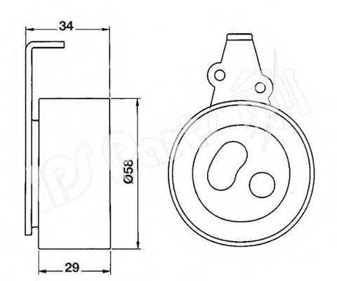 IPS PARTS ITB6310 Пристрій для натягу ременя, ремінь ГРМ