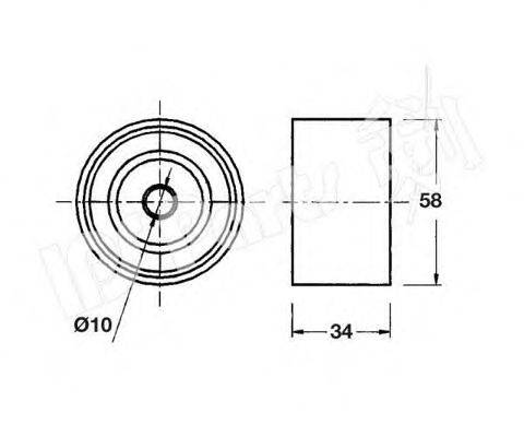 IPS PARTS ITB6320 Пристрій для натягу ременя, ремінь ГРМ