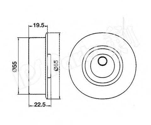 IPS PARTS ITB6514 Пристрій для натягу ременя, ремінь ГРМ
