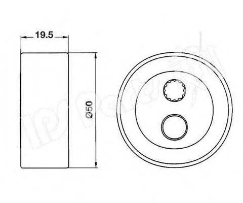 IPS PARTS ITB6607 Пристрій для натягу ременя, ремінь ГРМ