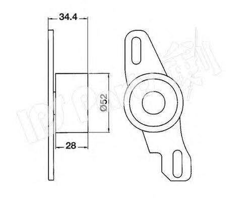 IPS PARTS ITB6803 Пристрій для натягу ременя, ремінь ГРМ