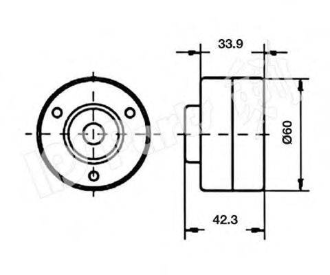 IPS PARTS ITB6818 Пристрій для натягу ременя, ремінь ГРМ