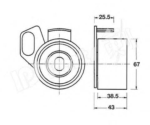 IPS PARTS ITB6907 Пристрій для натягу ременя, ремінь ГРМ