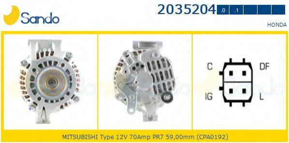 SANDO 20352040 Генератор