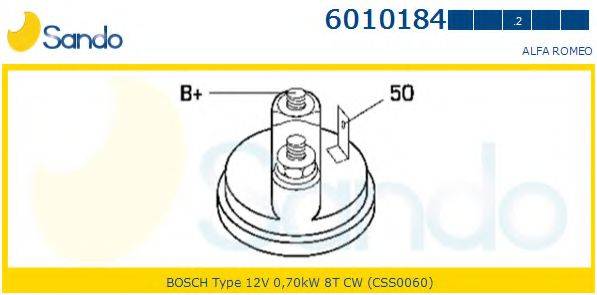 SANDO 60101842 Стартер