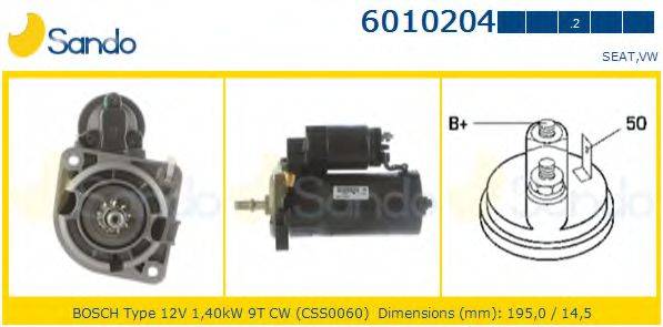 SANDO 60102042 Стартер