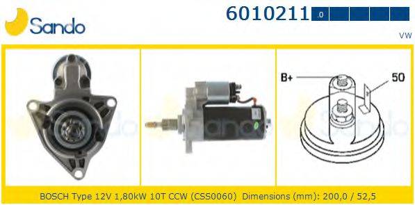 SANDO 60102110 Стартер