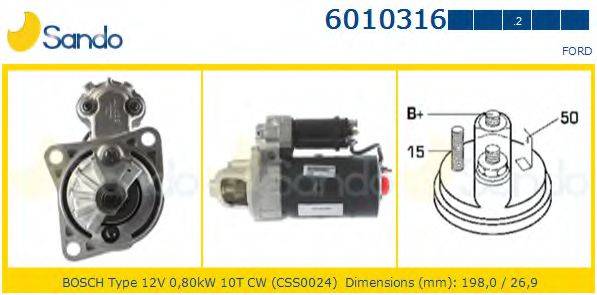 SANDO 60103162 Стартер