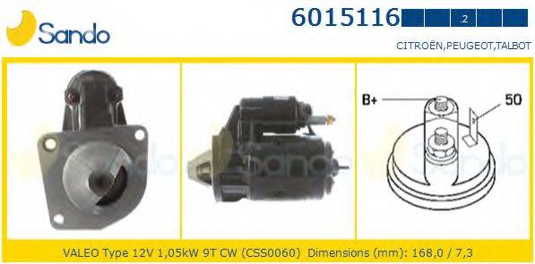 SANDO 60151162 Стартер