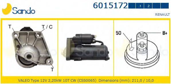 SANDO 60151722 Стартер