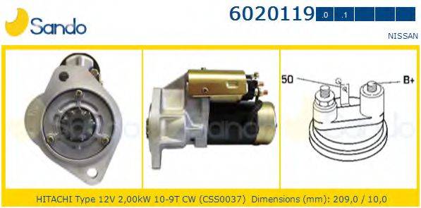 SANDO 60201190 Стартер