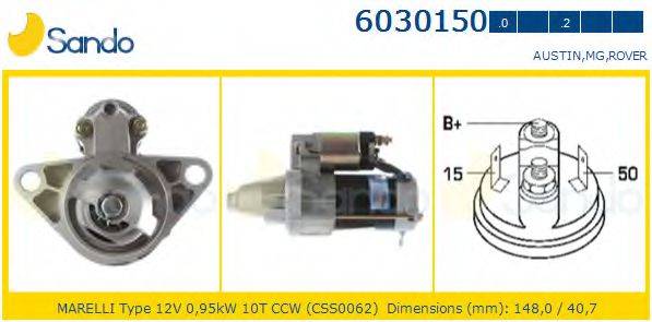 SANDO 60301500 Стартер