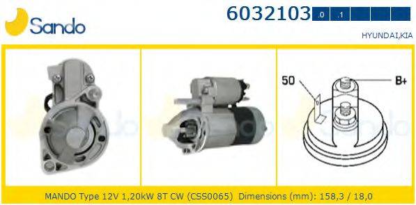 SANDO 60321030 Стартер